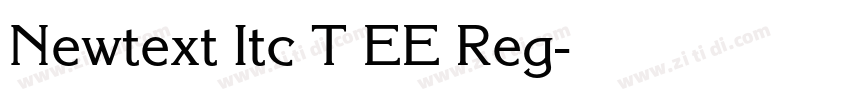 Newtext Itc T EE Reg字体转换